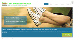 Desktop Screenshot of carcareadvancedauto.com